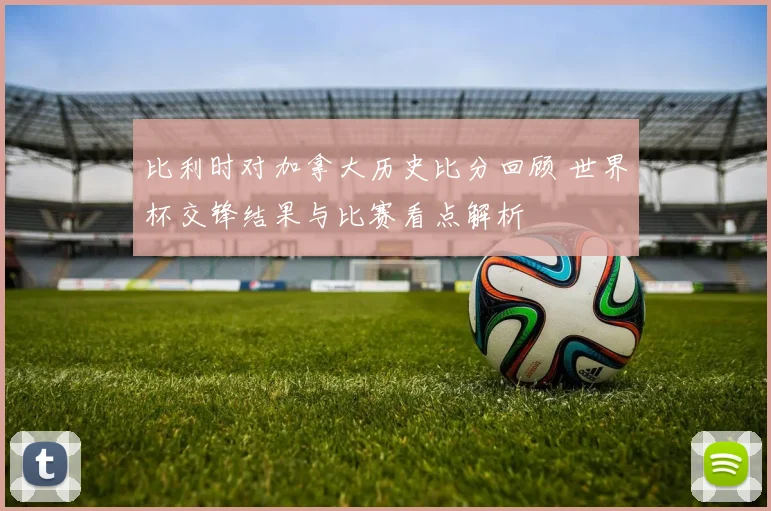 比利时对加拿大历史比分回顾 世界杯交锋结果与比赛看点解析